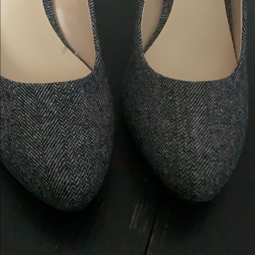 NWOB NINE WEST Wise Up 2 Herringbone Textile Heels - Picture 12 of 14